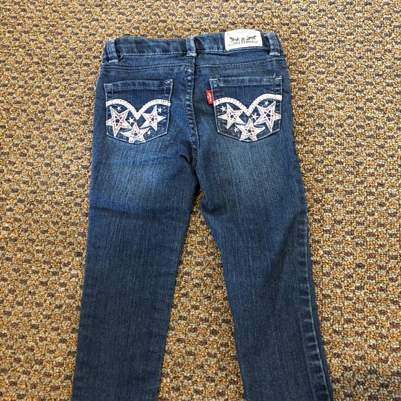 Girls Levi Denim Leggings - Picture 2 of 2